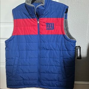 NY Giants reversible winter vest Men’s XXL